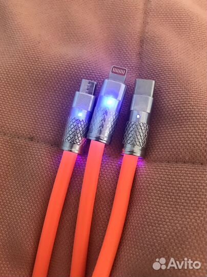 Провод 3 в 1 (lightning, micro usb, type c)