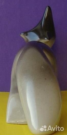 Фарфоровая статуэтка. Лиса арт-деко. Рига