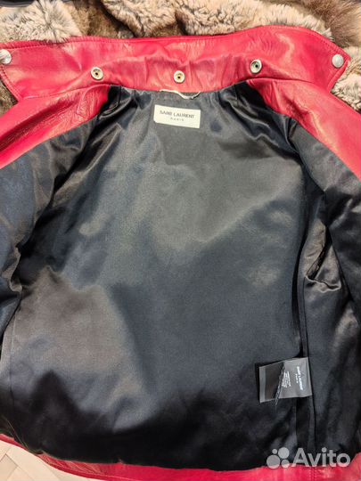 Куртка кожаная Saint Laurent