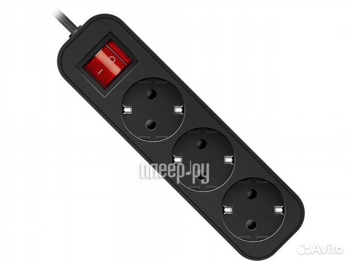 Удлинитель Defender G350 3 Sockets 5m Black 99335