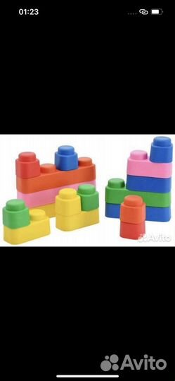 Конструктор для малышей-мягкие кирпичики