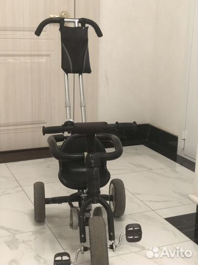 Велосипед коляска с ручкой