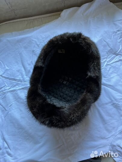 Норковая шапка мужская