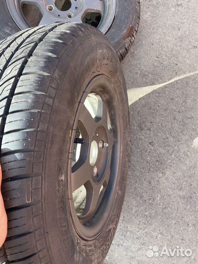Кованные диски 13 R с новыми покрышками 175/70