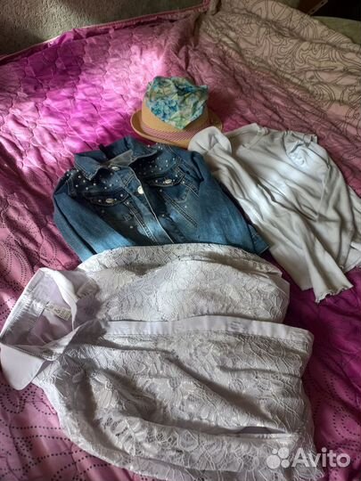 Вещи пакетом на девочку 134 140