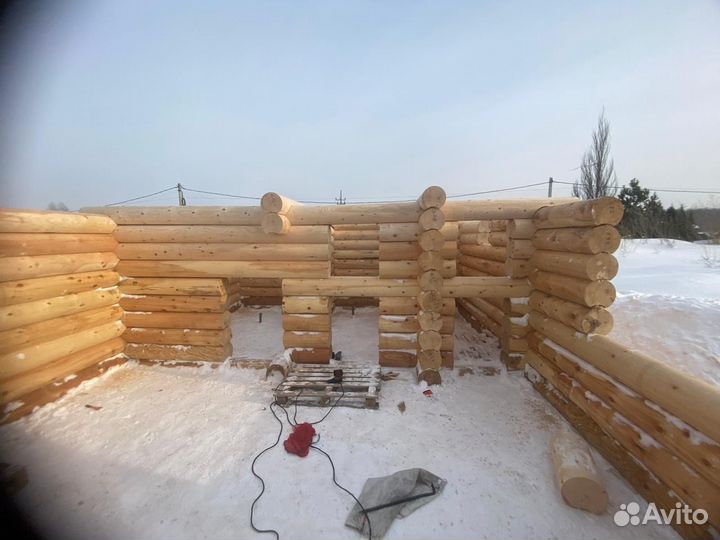 Оцилиндрованное бревно