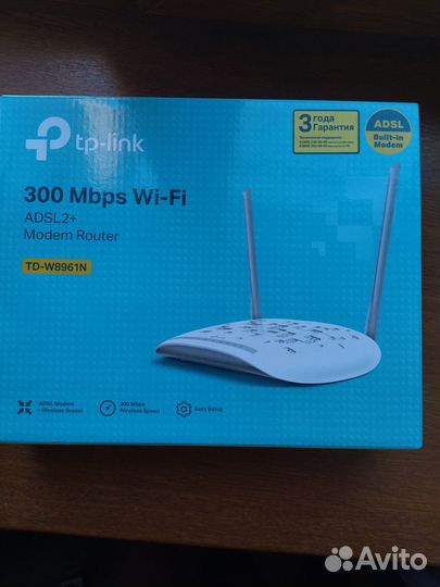 Модем-роутер 300 MPs Wi-Fi adsl2+