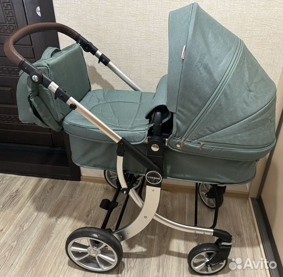 Коляска luxmom dalux 608 2В1 (изумрудный)