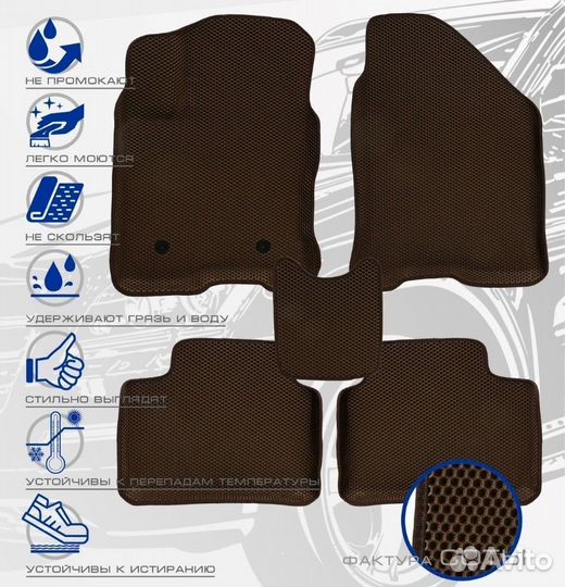 3D коврики ева Mitsubishi Montero Sport 3 1+2