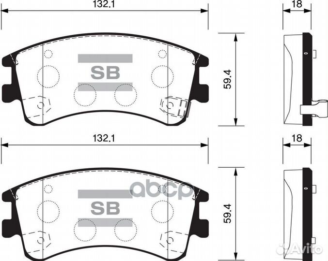 SP1518 колодки дисковые передние Mazda 6 GG/GY