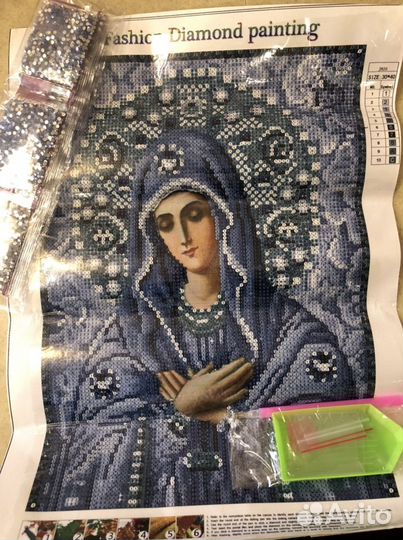 Алмазная живопись Икона Умиление