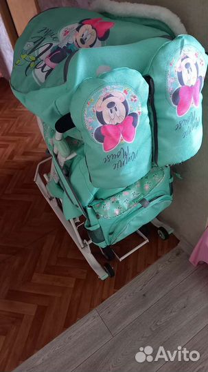 Детские санки коляска с колесами