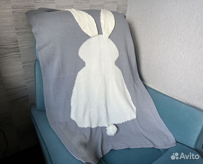 Плед детский вязаный