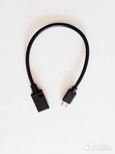 Переходник на проводе USB мини на микро 15см