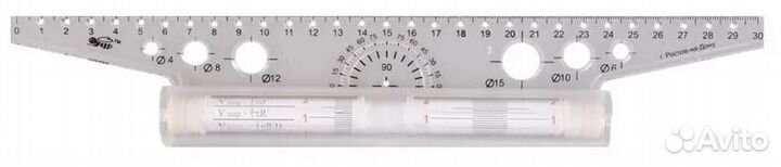 Линейка с роликом (рейсшина) 20см,30см