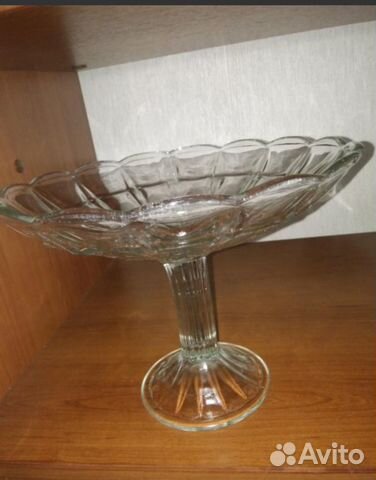 Ваза для фруктов на ножке СССР