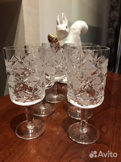 Хрустальные фужеры времен СССР
