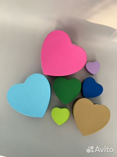 Коробки матрешка в виде сердца