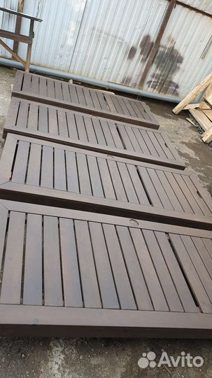 Шезлонг лежак деревянный