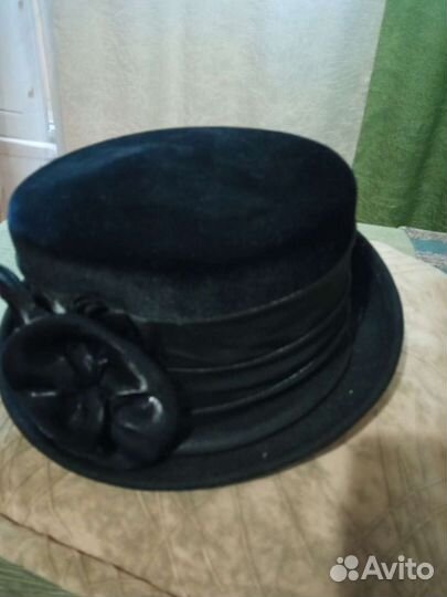 Шляпа женская черная