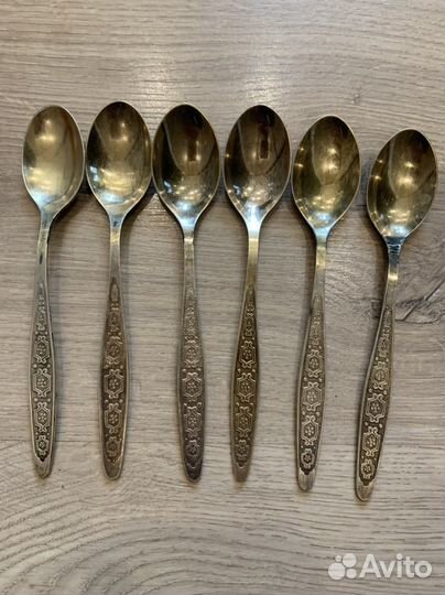 Набор мельхиор чайные столовые ложки