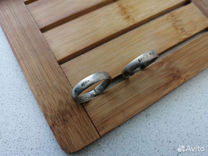 Кольца серебро обручальное