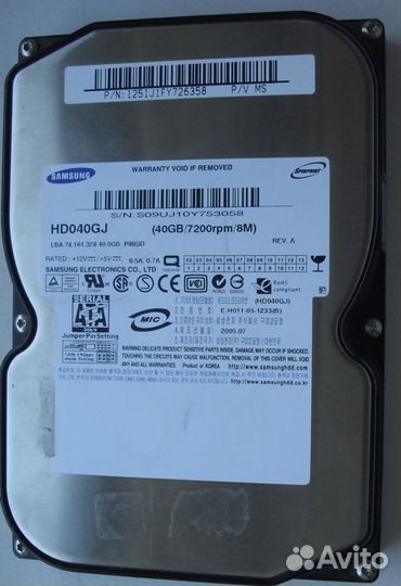 Дисковый накопитель б\у