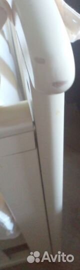 Детская кроватка с маятником и ящиком +матрас