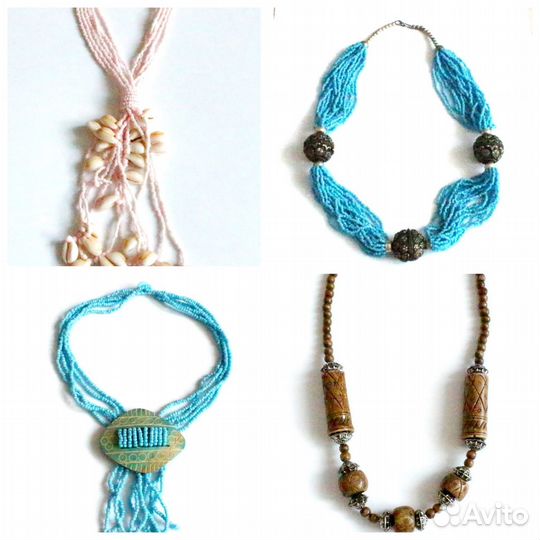 Винтажное колье Винтажные бусы Испания