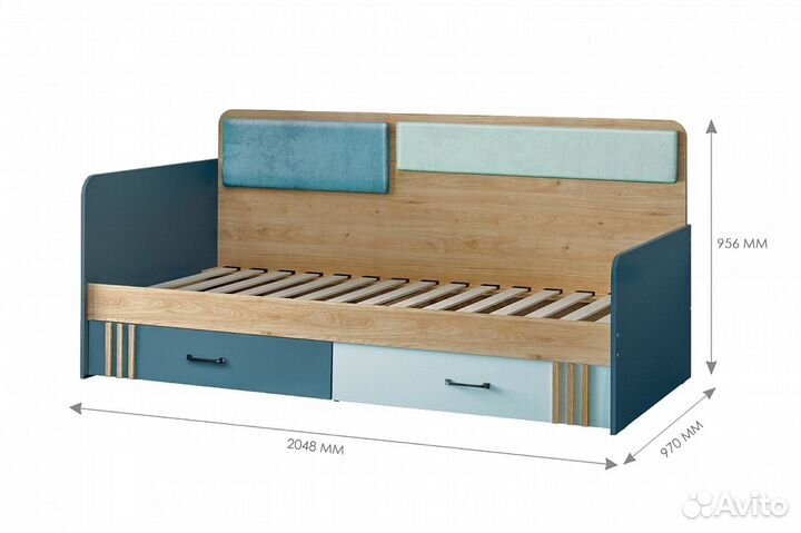 Кровать диван Вудсток с ящиками