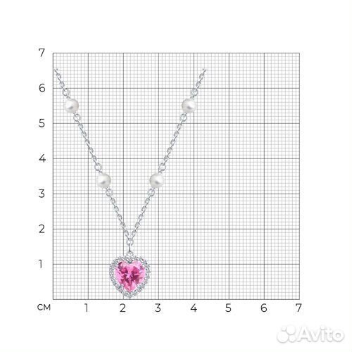 Колье sokolov из серебра, 94071227, р.38\42