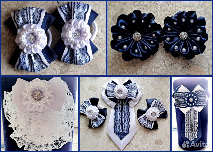 Галстуки и резиночки для школы