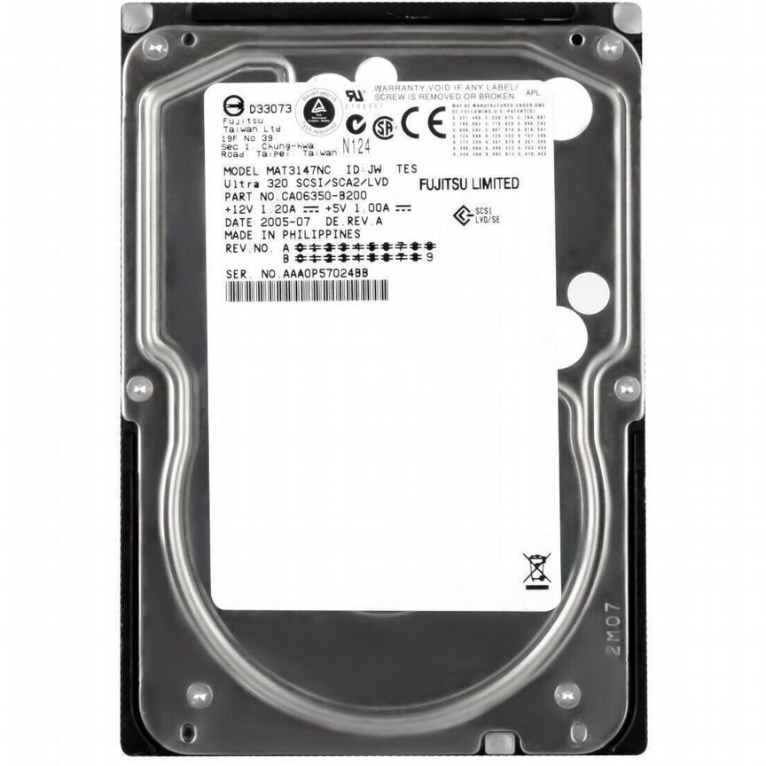 [MAT3147NC] Жесткий Диск Fujitsu 147gb U320scsi 3.5" Mat3147nc