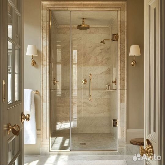 Душевые стеклянные перегородки с гарантией 5 лет