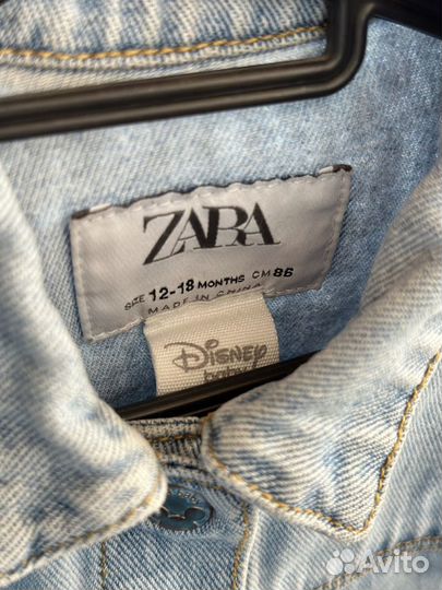 Джинсовая куртка zara детская