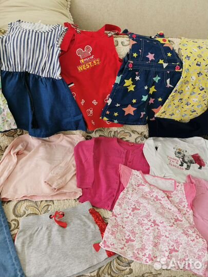 Вещи летние пакетом на девочку, 22 шт. 104,110,116