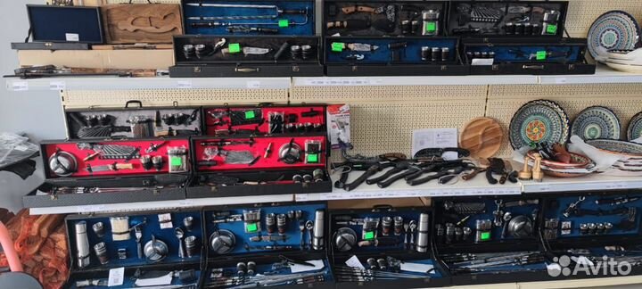 Подарочные наборы шампуров в чемодане Опт