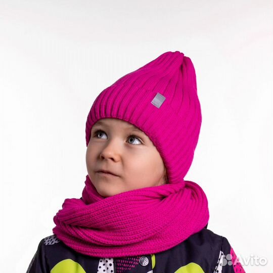 Комплект шапка и снуд новый