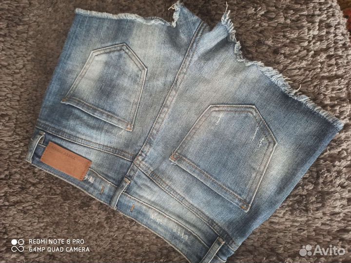 Детские джинсовые шорты и юбка