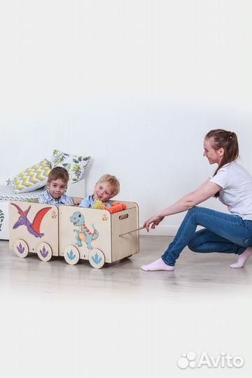Ящик для игрушек деревянный