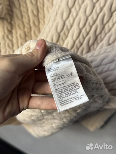 Джемпер длинный кремовый H&M xs