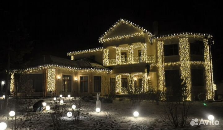 Гирлянда Монтаж бахрома