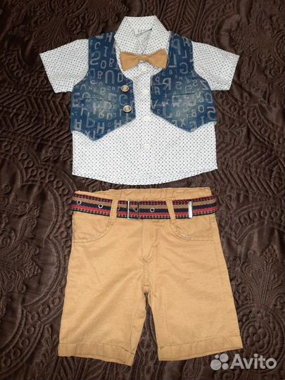 Шорты + рубаха + жилет