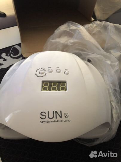 Лампа для маникюра+ машинка для маникюра