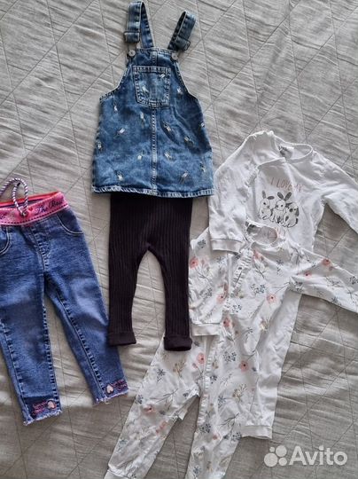 Пакет вещей на девочку 86-92 H&M