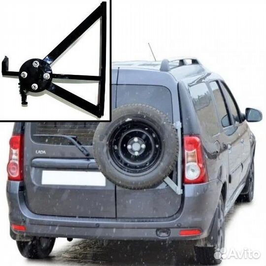 Кронштейн запасного колеса серый Ларгус