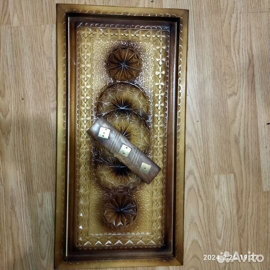 Нарды ручной работы + кости из красного дерева