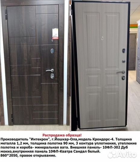 Входные двери продажа с витрины