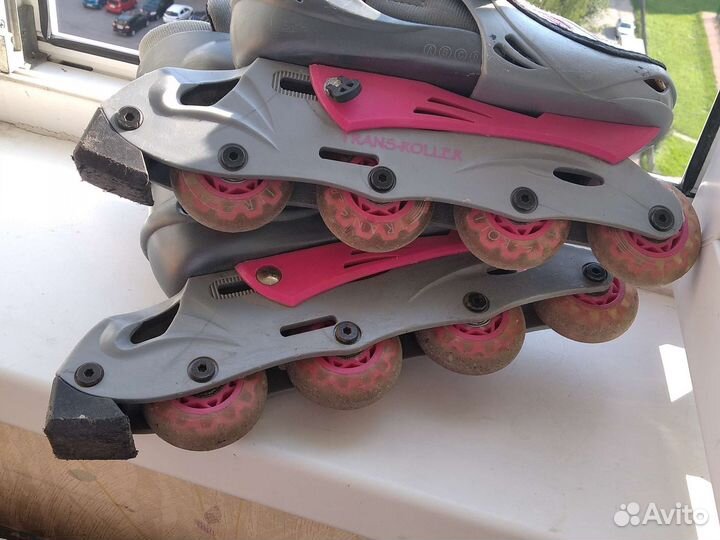 Роликовые коньки детские раздвижные 34-37