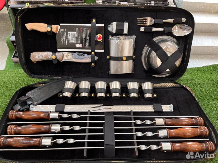 Набор шампуров подарочный для шашлыка